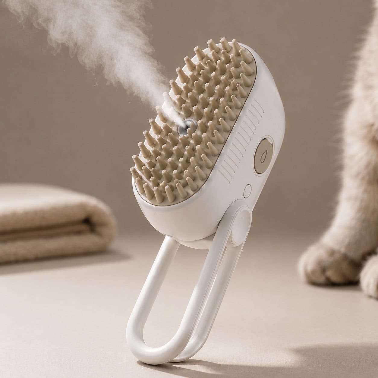 Cepillo de Vapor 3 en 1 para Gatos